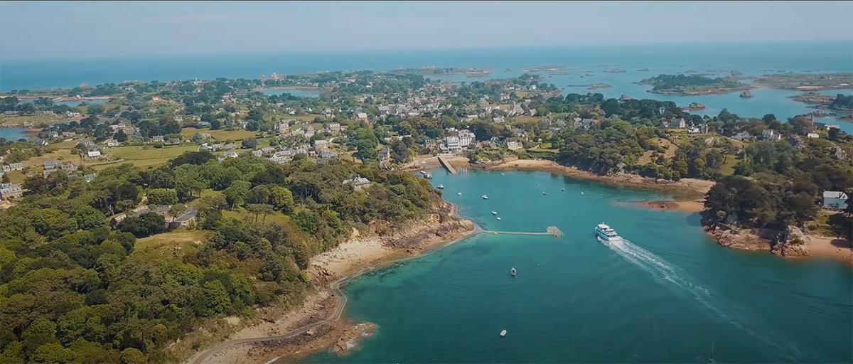 bréhat vue aérienne